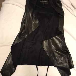 Bagatelle faux leather vest